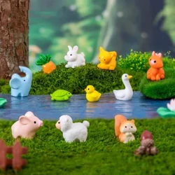 Figurines Miniatures Cute Cat Duck Sheep Izilwane I-Micro Landscape Imihlobiso Yemihlobiso Yasekhaya I-Decor Room Desk Accessories Isipho