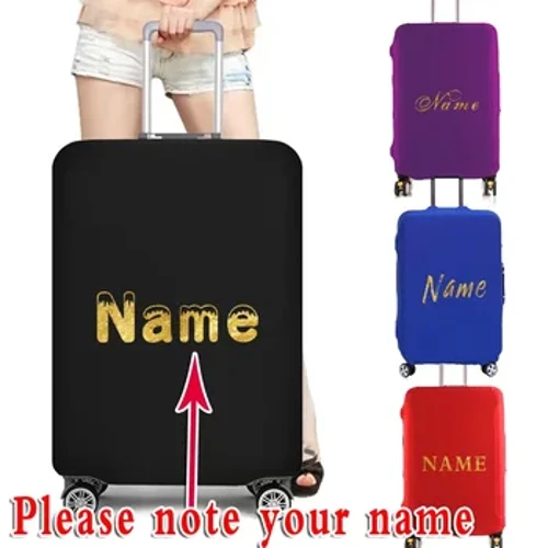 Funda de equipaje personalizada para maleta de moda de 18-28 pulgadas, bolsas de polvo elásticas más gruesas, accesorios de viaje, funda protectora de equipaje