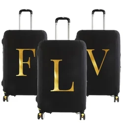 Luggage Case Suitcase Protective Cover Letter Name Pattern ng Travel Accessories Elastic Luggage Dust Cover Apply To 18-28 Suitcase