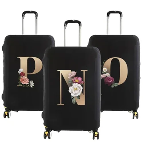 18 dan 28 dyuymgacha bo'lgan moda oltin harfli nomli trolley chamadon uchun bagaj himoya qopqog'i elastik chang sumkalari sumkasi sayohat aksessuarlari