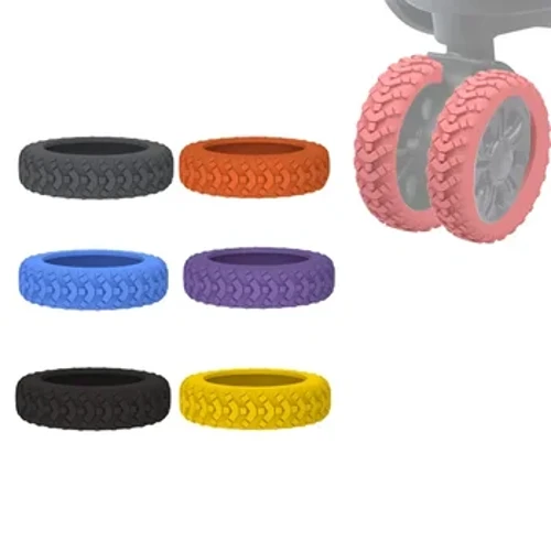 Pachet de 4/8 protectori de roți din silicon pentru reducerea zgomotului pentru bagaje Capac roți pentru bagaje de călătorie Accesorii pentru bagaje îngroșate