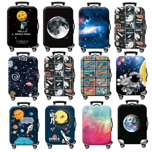 Décke elastesche Universum Gepäck Schutzdeckel Zipper Kostüm Fir 18-32 Zoll Bag Koffer Deckelen Trolley Cover Rees Accessoiren