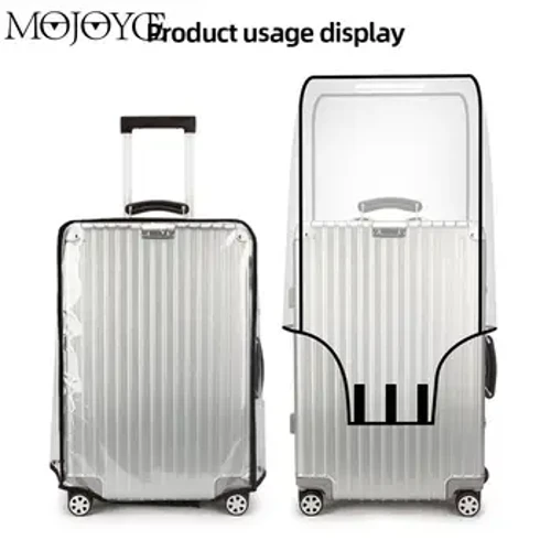 20-30 Zoll Kloer Koffer Cover Protector Transparent Gepäck Cover PVC Schutz Koffer Cover Waasserdicht fir Wheeled Koffer
