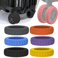 8pcs Evrensel Bagaj Bavul Tekerlekleri Kapak Silikon Aşınma Dayanıklı Troleys Bavul tekerlekleri için çarkı koruma kapakları