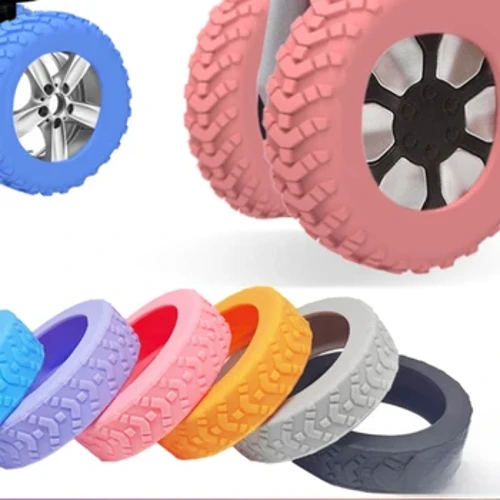 8 Chiếc Bánh Xe Silicon Bảo Vệ Cho Hành Lý Giảm Tiếng Ồn Du Lịch Hành Lý Vali Bánh Xe Bao Làm Dày Họa Tiết Hành Lý Phụ Kiện