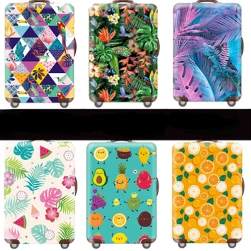 Capa geométrica mais grossa para bagagem, com elasticidade, capa protetora para mala de viagem de 18 a 32 polegadas, acessórios de viagem, novo