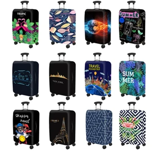 Husă de protecție populară pentru bagaje, pânză elastică, îngroșată, rezistentă la praf, husă pentru valiză, accesorii de călătorie pentru husă de 18-30 inci