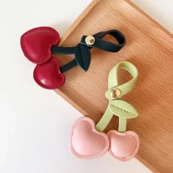 Đào Trái Tim Anh Đào Móc Khóa Trang Trí Tình Yêu Thủ Công DIY Phụ Kiện Anh Đào Mặt Dây Chuyền Túi Trang Trí Móc Khóa Túi Mặt Dây Chuyền Nữ/Nam