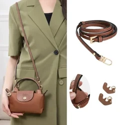 Väskremmar Set för lång mästare Lädertillbehör DIY Mini Transformation Punch Free Shoulder Crossbody Conversion 109-129cm