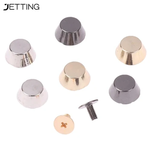 Bộ 10 Túi Kim Loại Chân Đáy Đinh Tán Cho Làm Đồ Da Đính Túi Bảo Vệ Chống Mòn Đinh Tán Cho Đáy Túi Thắt Lưng phụ Kiện