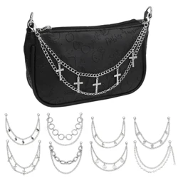 ʻO ke kaulahao ʻeke ʻelua ʻelua hou no ka ʻeke lima hoʻonaninani nani i ka Halloween Skeleton DIY Purse Chain Hoʻololi ʻeke ʻeke komo.