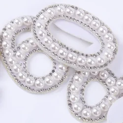 Nuovi toppe con perle lucide con numero 0-9 Set adesivi per magliette Toppa termoadesiva per borse, cappelli, vestiti, jeans, adesivi in ​​tessuto, accessori