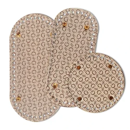 Ikhwalithi Ephakeme Eyi-Oval Ephansi Ende Yesikhwama Esilukiweyo se-PU Isikhumba Esingazweli Ukugqokwa Nezimbobo Izesekeli ze-DIY Crochet Bag
