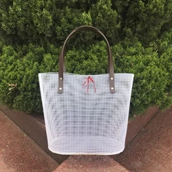 Embroidery Bucket Bag Auxiliary Knitting Sewing Weaving Plastic Mesh Sheet for DIY Making Accessories Handmade Easy Knit Helper
