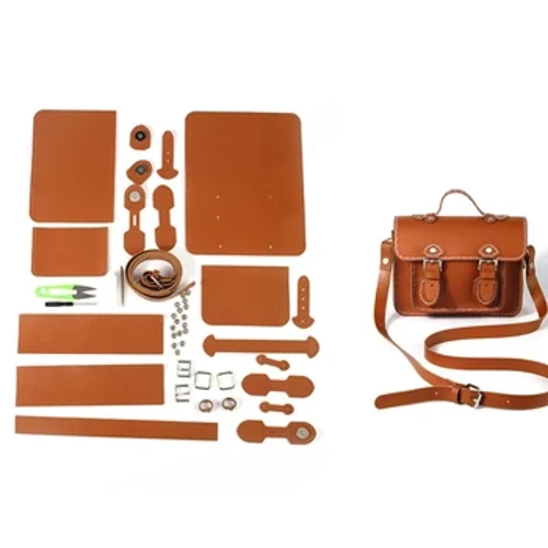 Handgjord fyrkantig väska DIY Accessoarer Väska DIY Bag Material Kit DIY Väska Tillbehör Handgjord väska Läderväska Drop Shipping
