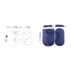 7pcs PU 가죽 지갑 제작 키트, 뜨개질 세트, 짠 가방 세트, 지갑 제작 부품 DIY 뜨개질 크로 셰 뜨개질 가방 지갑 DIY