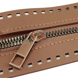 27cm pitkä PU-laukku Vetoketju ommelvetoketju käsilaukkuun Kudottu laukku Vaatteet Nahka Vetoketjut Laitteisto Vaihdettavat DIY-ompelutarvikkeet