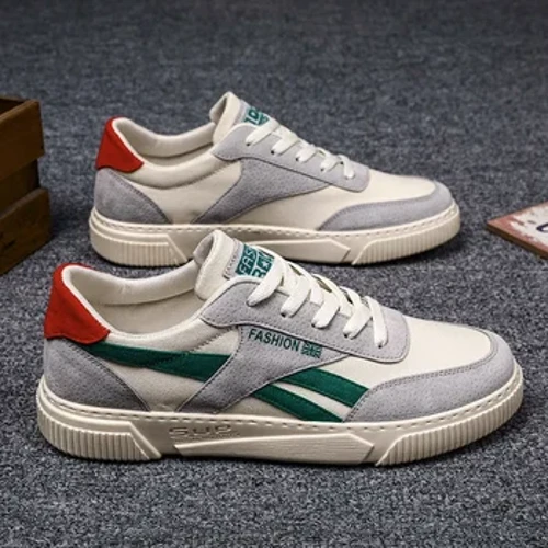 Skor för män Casual Canvas Flats Andas Snygg Studen Ungdom Walking Mode Sneakers Skateboard Skor