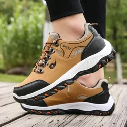 Män Skor Läder Fritidsskor För Herr Sneakers Höst Vinter Skor För Man Tennis Lätta promenadskor