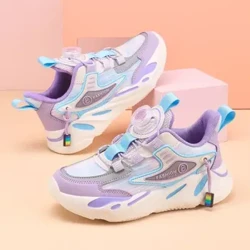 Gwanwyn/Hydref Newydd Merched Rhwyll Anadlu Gwadd Meddal Sneakers Hen Ffasiwn i Ferched Esgidiau Chwaraeon Awyr Agored ar gyfer Plant Mawr Canol