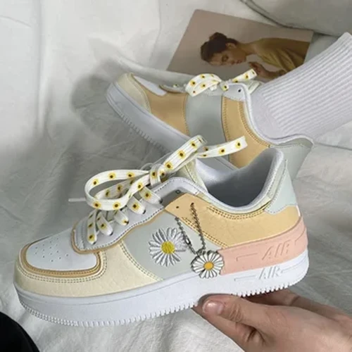 Speedy 2023 Mới Cho Nữ Hoa Cúc Phẳng Chống Trơn Trượt Dành Cho Nữ Ngoài Trời CasualCasual Giày Huấn Luyện Nữ