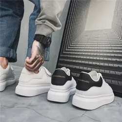 Mackenzie Baskets décontractées polyvalentes pour homme Automne Tendance Hauteur augmentant Respirant Doublure en polyuréthane Tige en caoutchouc