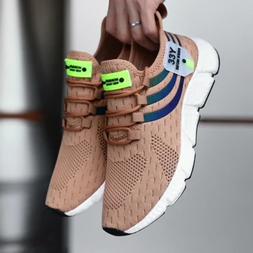 Sneakers Achlysurol Dynion Esgidiau Chwaraeon Anadlu Haf Ysgafn Rhwyll Awyr Agored Esgidiau Rhedeg Esgidiau Cerdded Tenis Loncian