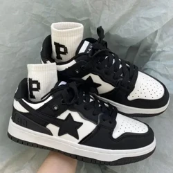 Sneakers Merched Ffasiwn 2023 Cwymp Patrwm Newydd Lace Up Platform Esgidiau Vulcanized Brand Dylunio Cyplau Achlysurol Esgidiau Cynfas Stryd