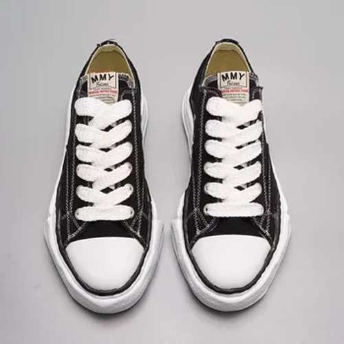 Mea Hoʻolālā Maison Mihara Yasuhiro MMY Nā kāmaʻa maʻamau maʻamau Sole ʻoki haʻahaʻa Canvas Men MiharaYasuhiro Toe Cap Sneaker Sports Womens