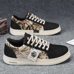 Nā kāmaʻa Canvas no nā kāne 2024 Spring Breathable Brand Sports Casual Vulcanized kāmaʻa Kāne lole kāmaʻa paʻa kāmaʻa Tenis Masculino