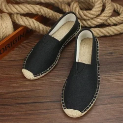 2022 Sommer-Herbst-Canvasschuhe für Herren, atmungsaktive Freizeitschuhe für Herren, Slip-On-Hanfschuhe, Graffiti-Espadrilles, Damenschuhe, flache Schuhe