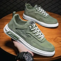 Scarpe vulcanizzate da uomo New Fahsion Scarpe classiche con plateau in tela per uomo Anti-odore Scarpe casual da uomo resistenti