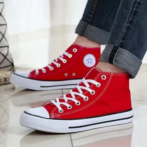 Amateki Emfashini Amadoda Izicathulo zeCanvas Eziphefumulayo Ezipholile Zase-Street Shoes Amateki Ophawu Lwabesilisa Amnyama Aluhlaza Abomvu Abesilisa Izicathulo ze-Causal