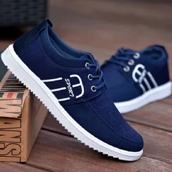 Viatu Vipya vya Kawaida vya Turubai kwa Wanaume Michezo Nyepesi Viatu Vinavyoweza Kupumua Viatu Vya Kawaida vya Wanaume Vilivyovurugwa Mtindo wa Lace Up Viatu 2023