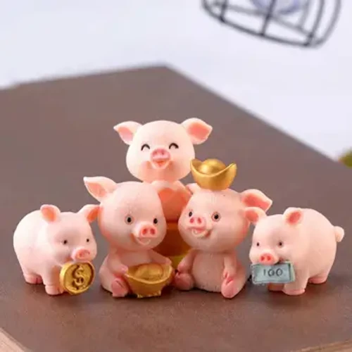 Arian Ciwt Resin Moch Lwcus Ffiguryn Cerflun DIY Bwrdd Miniature Addurniad Car Dangosfwrdd Doliau Ar gyfer Clustdlysau Keychain Emwaith Gwneud