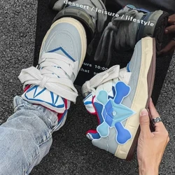 Giày Sneaker Của Người Đàn Ông Mới Ins Ván Trượt Sương Mù Trái Tim Xanh Thoáng Khí Sinh Viên Giải Trí Giày Sneaker Thể Thao Nam Thời Trang Cao Cấp Thương Hiệu Nke