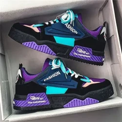 Pánské boty na skateboard Pohodlná platforma Pánské Ležérní Tenisky Šněrovací Móda Vycházková obuv Pánské boty Zapatillas De Hombre