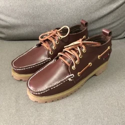 Mode Casual Båd Fodtøj Mand Snøre Læder Sko Mænd Vandresko af høj kvalitet Til Herre Designer Ung Casual Sko
