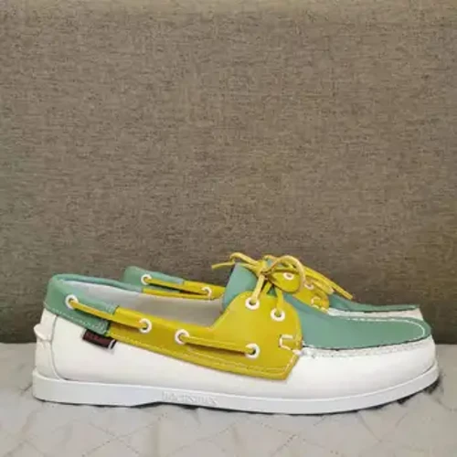Giày Docksides Nam Homme Authentic - Da Cao Cấp Mộc Toe Phối Ren Thuyền 2024X330