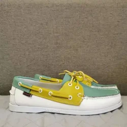 Men Homme Authentic Docksides Shoes - Pa'u Sili Moc Toe Nonoa seevae Va'a 2024X330