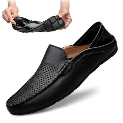 Nā kāmaʻa kane ʻItalia ma ke ʻano ʻoluʻolu o ke kauwela kane, nā kāmaʻa ʻili maoli ʻo Moccasins Māmā i ka hanu ʻana i nā kāmaʻa waʻa JKPUDUN
