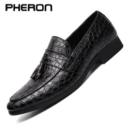 Utomhuslampa mjukt läder Män Skor Loafers Slip On Bekväma mockasiner Flats Casual Båt Körskor storlek 38-47 Oxfords