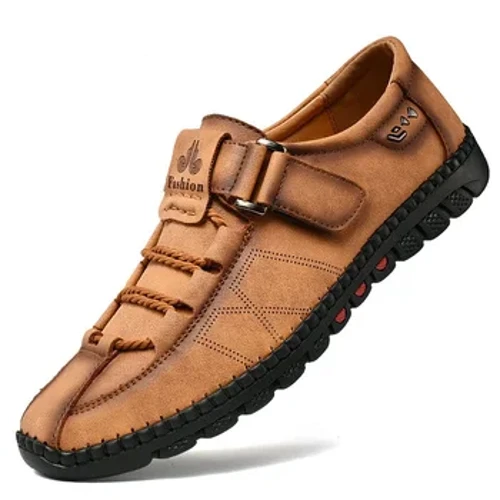 Håndlavede Mænd Fritidssko Mode Sneakers Ægte Læder Herre Loafers Mokkasiner Åndbar Slip on Boat Sko Voksenfodtøj