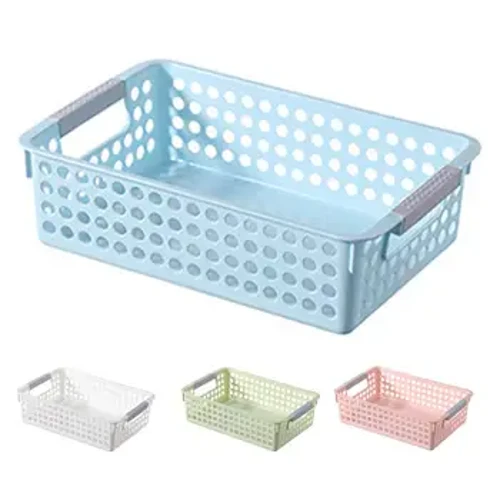 Bỏ máy tính để bàn tròn có tay cầm có tay cầm PP chống bụi bẩn Simple Sundries Hộp lưu trữ Hộp cung cấp nhà bếp