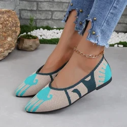 Chaussures plates de base à enfiler pour femmes, mocassins peu profonds à la mode, à bout pointu, nouvelle collection automne 2024