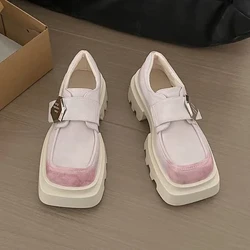 Jauni Oxford Flats apavi sievietēm 2024. gada dizaineru platformas kurpes Apavu mode britu stila apavi ar biezu zoli sievietēm pavasaris rudens