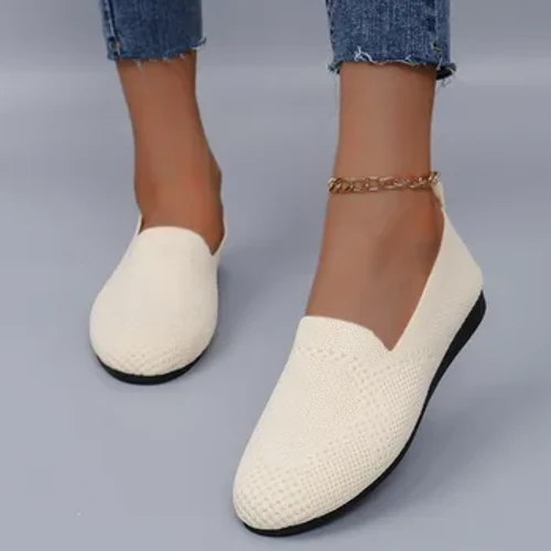 Täze tomus moda gezelenç tötänleýin sport aýakgaplary, ak reňkli çörekler, oňaýly dem alýan aýal-gyzlaryň tekiz aýakgaplary NOOK: 088