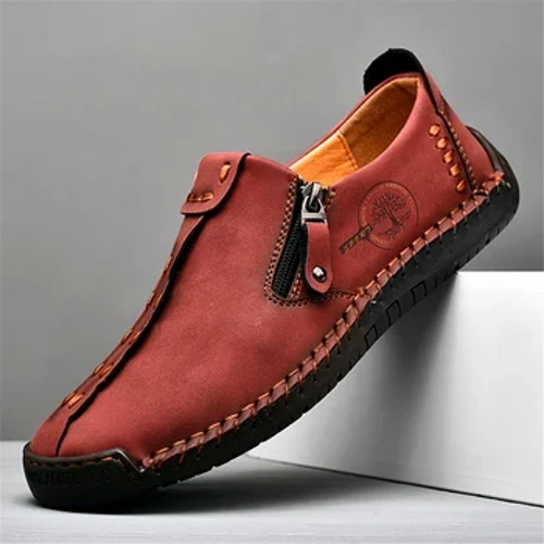 Maint Nod Masnach Newydd 38-48 Dynion Upscale Esgidiau Achlysurol Esgidiau Lledr Ffasiwn ar gyfer Dynion Gwanwyn Hydref Dynion Esgidiau Fflat Gyrru Sneakers