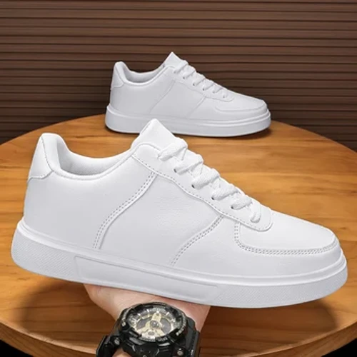 Da Thời Trang Nam Trắng Giày Thoáng Khí Thoải Mái Cổ Điển Giày Nam Ngoài Trời Giày Đi Bộ Cặp Đôi Giày Size 36-47