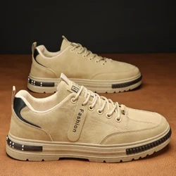 Mænd Sko Casual Martin Sko Åndbar Work Mode Sneaker Low Top Læder Flats til Mand Formel kjole Gå Kontor Sko